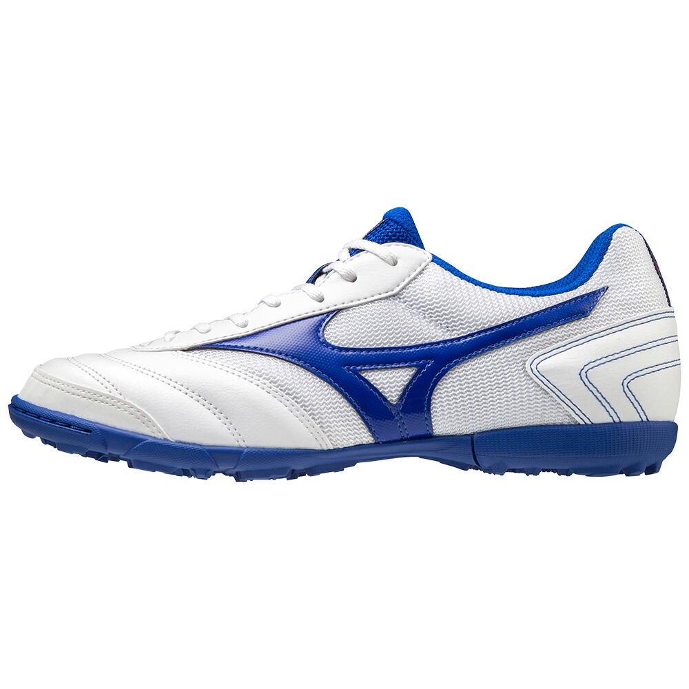 Mizuno Men's Soccer Cleats MRL Sala Club TF White/Blue - RLVIYZD-46